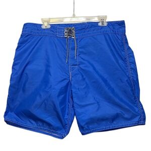 Birdwell Beach Britches Men Blue Swim Trunks Size 37